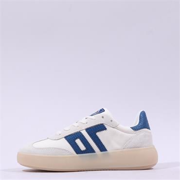Back 70 Brooklyn Platform T Toe Trainer - White Navy